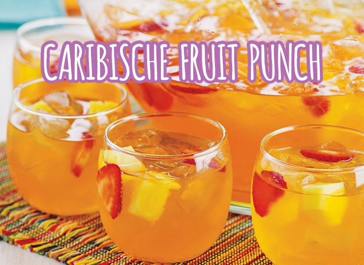 Caribische punch - Antilliaans recept voor fruit punch