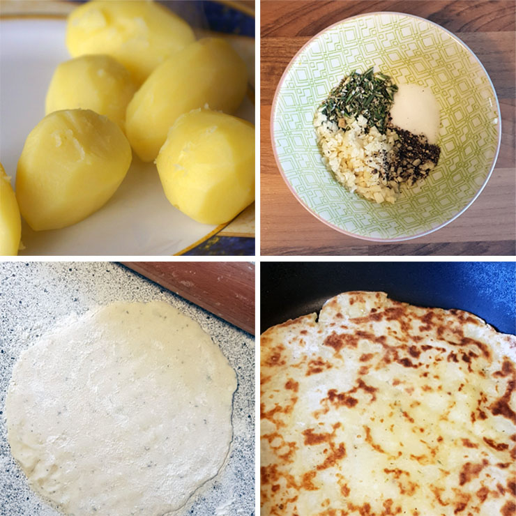potato farls Ierse aardappelbrood recept boxty irish recipe