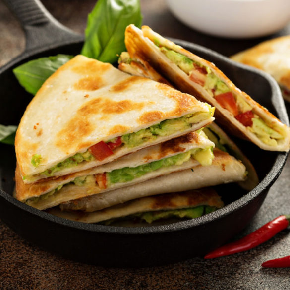 quesadilla's met kaas en avocado ⋆ Mexicaans recept / Antilliaanseten.nl