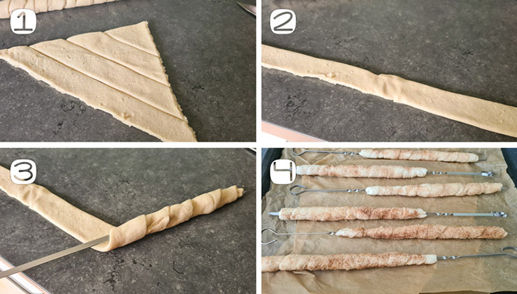 zoete barbecue broodjes met kaneel recept met Danerolles